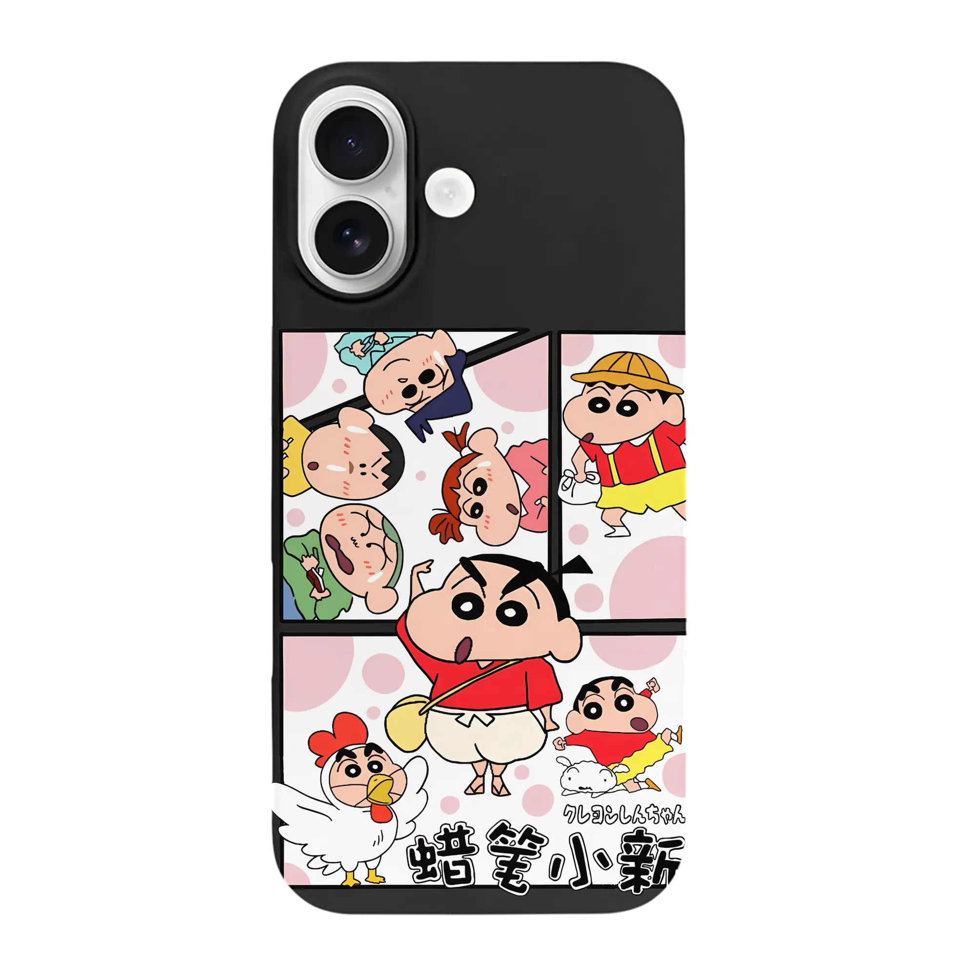 クレヨンしんちゃん グッズ 野原 しんのすけ - iPhone 17 シリーズ シリコンケース 薄型 耐衝撃 指紋防止 ソフトタッチカバー 精密フィット 傷防止 保護ケース iPhone 17/17 Air/17 Pro/17 Pro Max 対応